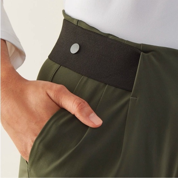 ADAY XL Turn It Up tapered trouser pant moss 0793 green tailored stretch - Picture 2 of 9